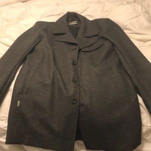 Men’s XL icebreaker Gray Merino Wool Coat